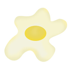 fried egg illustration image