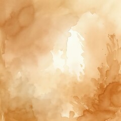 Abstract art background light beige and brown colors. Watercolor painting on canvas with sand wavy gradient. Fragment of artwork on paper with pearl wave pattern. Texture backdrop.