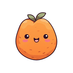 Sweet Potato Kawaii Food Illustration