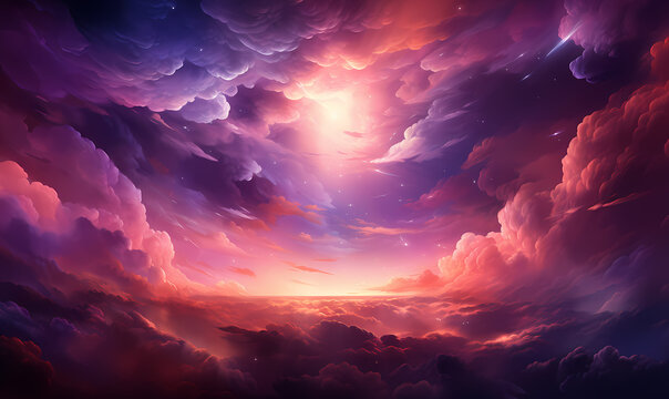AI generated illustration of the vast expanse of space, with a display of twinkling stars
