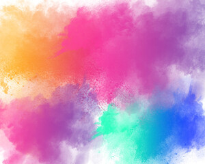 Fototapeta na wymiar Abstract Holi color splash paint background