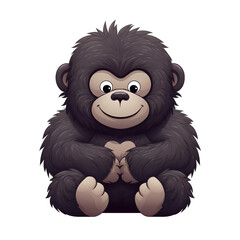 Gorilla Animal Cute Illustration