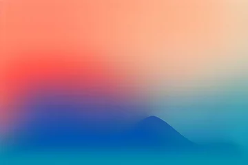 Türaufkleber Abstract Gradient Landscape Illuminated by Diverse Colors © DavidGalih | Dikomo.