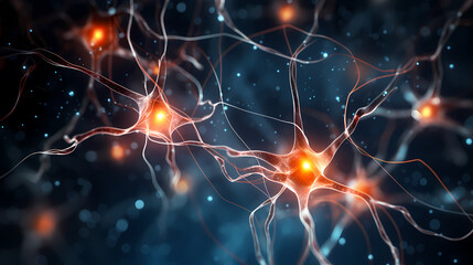 Cell background, medical research background, 3d rendering