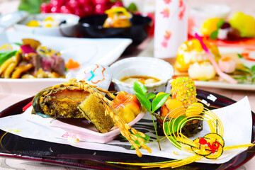 日本のお祝い会席料理　縁起物のコース