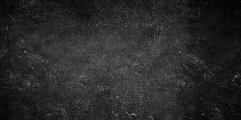 Dark Black background texture, old vintage charcoal black backdrop paper with watercolor. Abstract background with black wall surface, black stucco texture. Black gray satin dark texture luxurious.