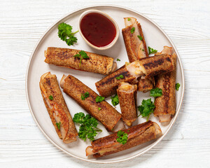 ham and cheese french whole wheat toast roll ups