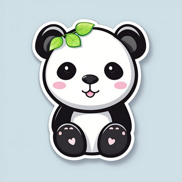 Vector Panda Paradise: Kawaii Panda Sticker Extravaganza