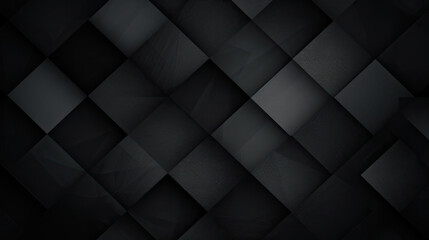 Fototapeta na wymiar black diamond pattern abstract wallpaper on dark background, Digital black textured graphics poster background