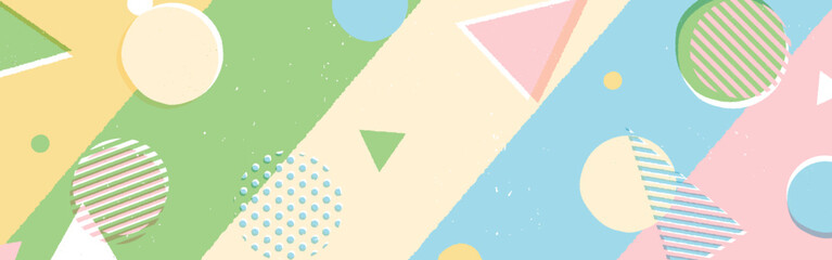 背景素材_ラフなメンフィス柄