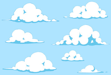 カットイラストセット_雲