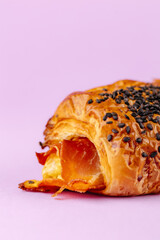 puff pastry bun with bacon