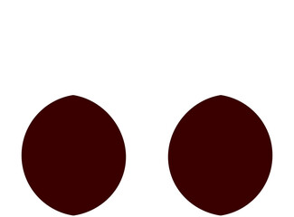 Sleepy cartoon eyes, eyesight tired dreaming look