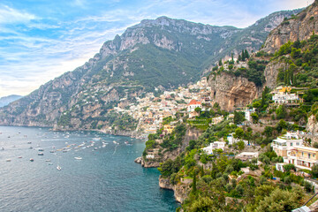 Fototapeta na wymiar landscape of Amalfi coast and Positano