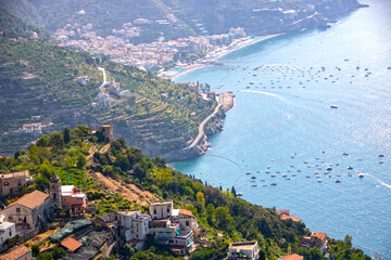 landscape of Amalfi coast at Ravello
