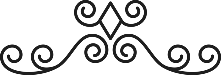 Decorative outline wine vine vector ornament line