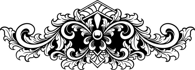 Vintage border ornament. vector illustration