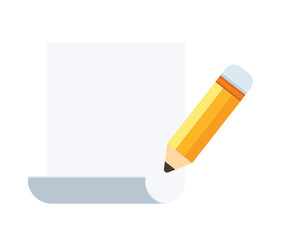 simple document icon. paper sheet and pencil 