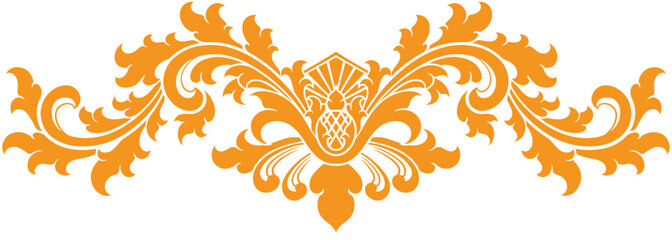 Vintage border ornament. vector illustration