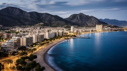 Albir town: a scenic resort city on the mediterranean coast of spain - Powered by Adobe