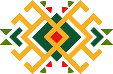 Obraz premium Mexican tribal pattern, aztec style ornament