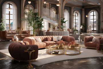 luxurious living room decoration