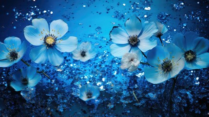 sparkle blue glitter background illustration shiny vibrant, shimmer iridescent, dazzling glistening sparkle blue glitter background