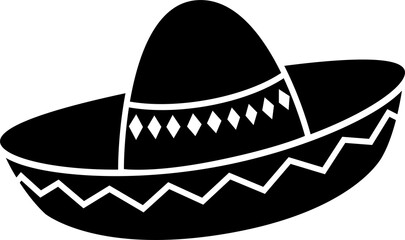 Mexican sombrero hat, mariachi musician headdress