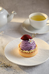 Purple sweet potato Chiffon Cake