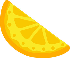 Slice or lemon fruit, mexican orange citrus food