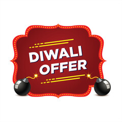 Diwali Offer vector for graphic design, web banner, banner design, vector graphic design, deepavali creative, shape