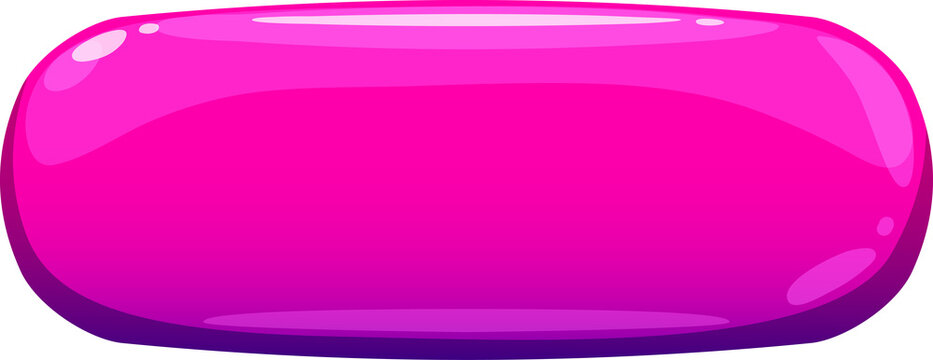 Candy interface button and window, pink frame