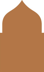Arabian muslim arch, islamic door or window shape
