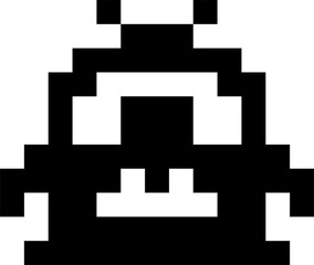 Pixel monster or alien character for 8bit game