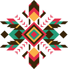 Mexican folk pattern, Navajo ethnic ornament