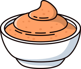 Thousand Islands salad dressing in bowl