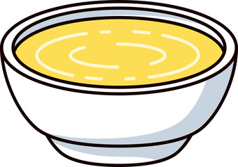 Olive oil served in bowl, saucer with sauce