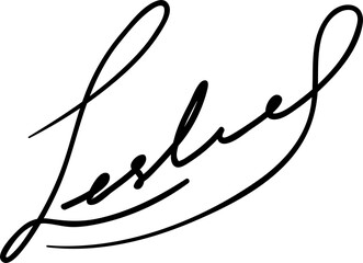 Personal autograph with surname, signature