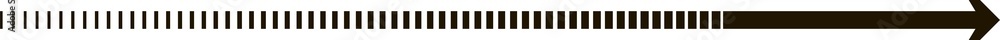 Poster Dashed long straight line arrow design