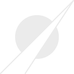 Brutalist simple element with circle shapes