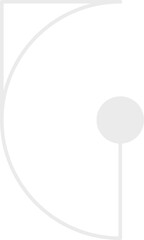 Abstract shape brutalist futuristic figure