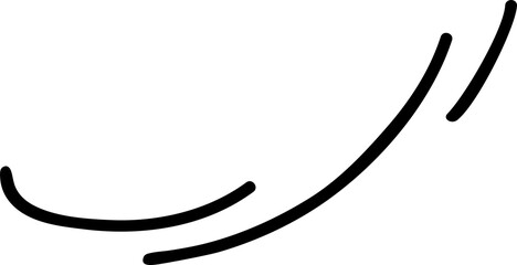 Gust of wind or flow of current, motion line