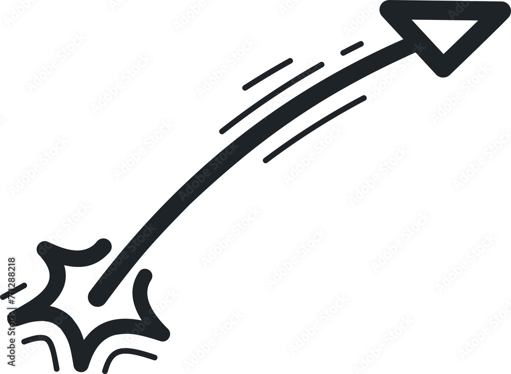 Aufkleber Arrow showing direction, pointer to right