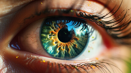 Detailed Human Eye Macro