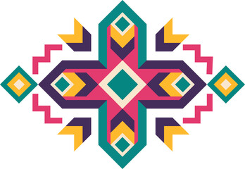 Navajo Aztec tribal motif, Mexican pattern
