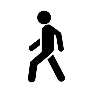 vector pedestrian symbol vector illustration isolated on white background
