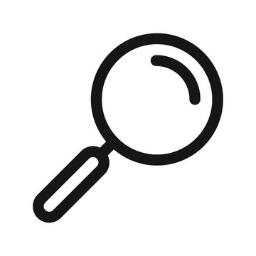 Vector search icon magnify glass research find icon
