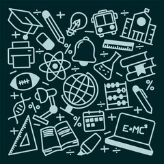 Education doodle vector ilustration
