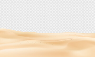 Vector realistic beach coastline sand surface - 711290488