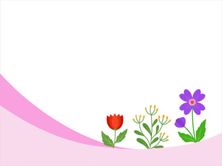 Flower Background Valentines Day Illustration
